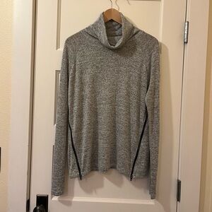 Rag & Bone • Camden Cowl Neck Side-Zip Pullover • Heathered Gray • Size XS